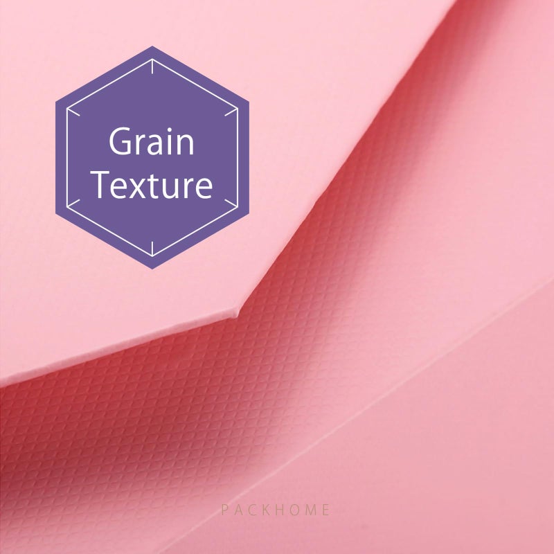 PACKHOME Valentine's Day Gift Box 9x6.5x3.8 Inches, Rectangle Collapsible Box with Magnetic Lid for Gift Packaging (Matte Pink, Grain Texture) - Image 4